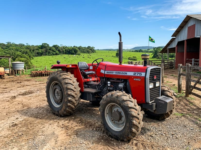 Trator Massey Ferguson 275 Ano 2008 - Excelente Estado